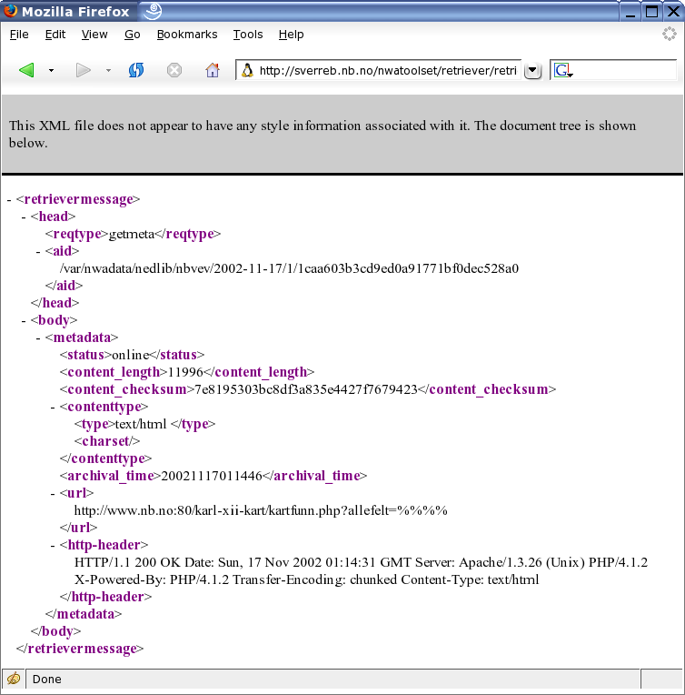 Metadata from Nedlib Retriever